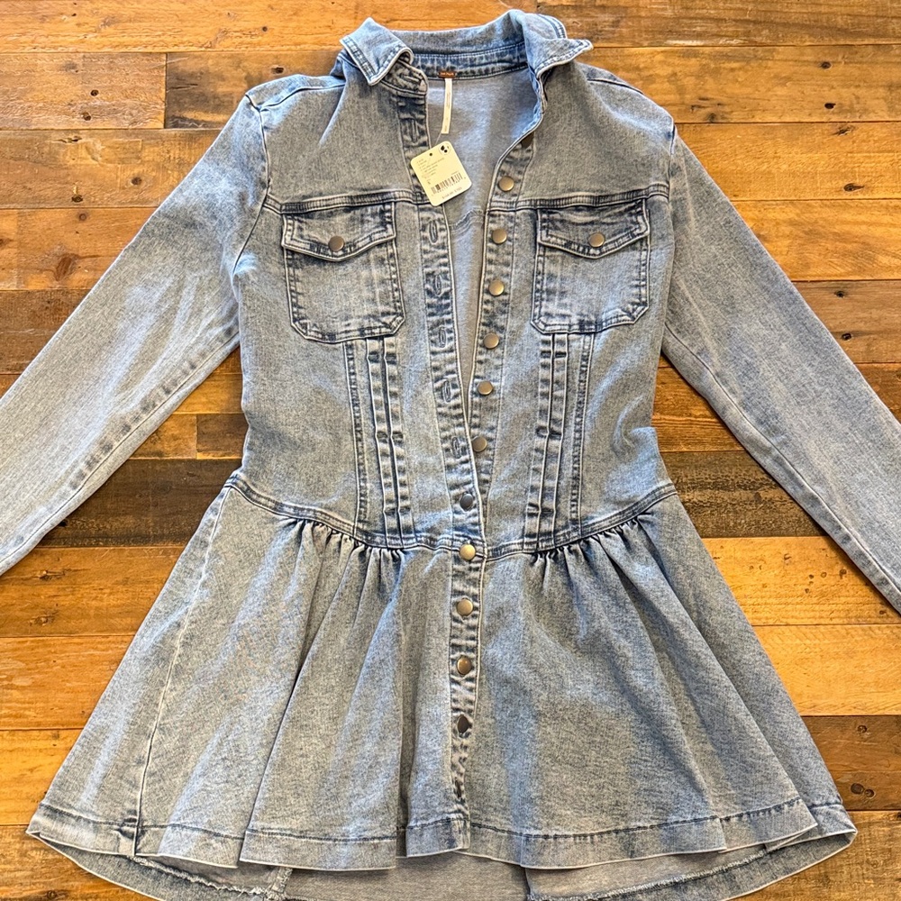 FP Movement by Free People Denim Midi Dress